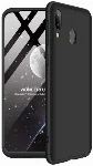 Samsung Galaxy A30 Kılıf 3 Parçalı 360 Tam Korumalı Rubber AYS Kapak  - Siyah