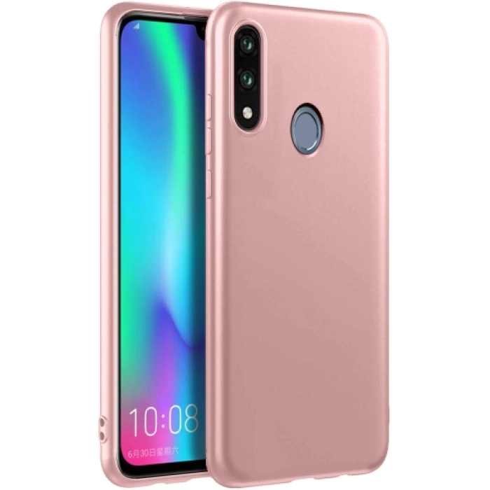 Samsung Galaxy A30 Kılıf İnce Soft Mat Renkli Esnek Silikon Kapak - Rose Gold