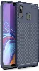 Samsung Galaxy A30 Kılıf Karbon Serisi Mat Fiber Silikon Negro Kapak - Lacivert