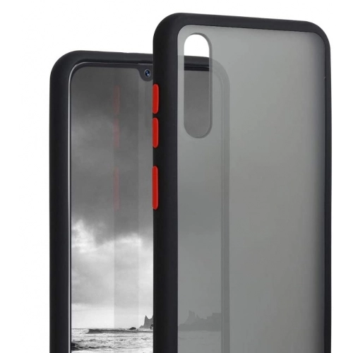 Samsung Galaxy A30s Kılıf Exlusive Arkası Mat Tam Koruma Darbe Emici - Beyaz