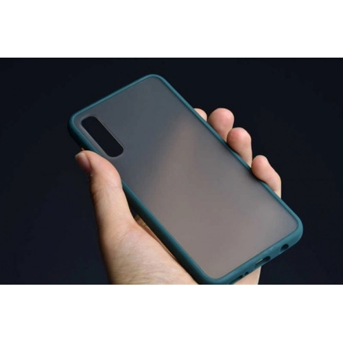 Samsung Galaxy A30s Kılıf Exlusive Arkası Mat Tam Koruma Darbe Emici - Beyaz