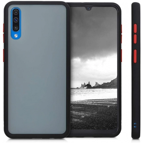 Samsung Galaxy A30s Kılıf Exlusive Arkası Mat Tam Koruma Darbe Emici - Beyaz