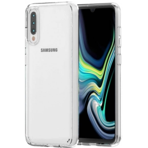 Samsung Galaxy A30s Kılıf Korumalı Kenarları Silikon Arkası Sert Coss Kapak  - Şeffaf