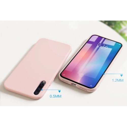 Samsung Galaxy A30s Kılıf Liquid Serisi İçi Kadife İnci Esnek Silikon Kapak - Siyah