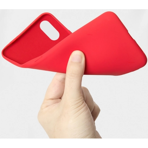 Samsung Galaxy A30s Kılıf Liquid Serisi İçi Kadife İnci Esnek Silikon Kapak - Siyah