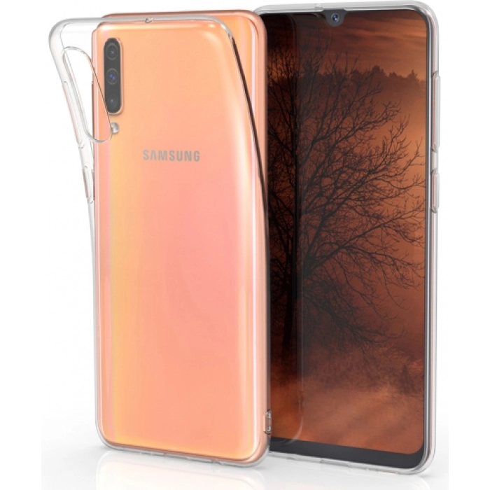Samsung Galaxy A30s Kılıf Ultra İnce Kaliteli Esnek Silikon 0.2mm - Şeffaf