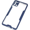 Samsung Galaxy A31 Kılıf Renkli Silikon Kamera Lens Korumalı Şeffaf Parfe Kapak - Lacivert