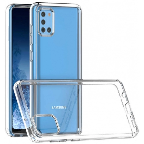 Samsung Galaxy A31 Kılıf Korumalı Kenarları Silikon Arkası Sert Coss Kapak - Şeffaf