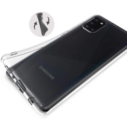 Samsung Galaxy A31 Kılıf Kamera Korumalı Esnek Silikon Kapak - Şeffaf
