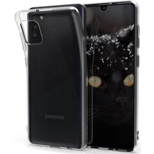 Samsung Galaxy A31 Kılıf Kamera Korumalı Esnek Silikon Kapak - Şeffaf