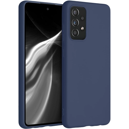 Samsung Galaxy A32 4G Kılıf İnce Soft Mat Renkli Esnek Silikon Kapak - Lacivert
