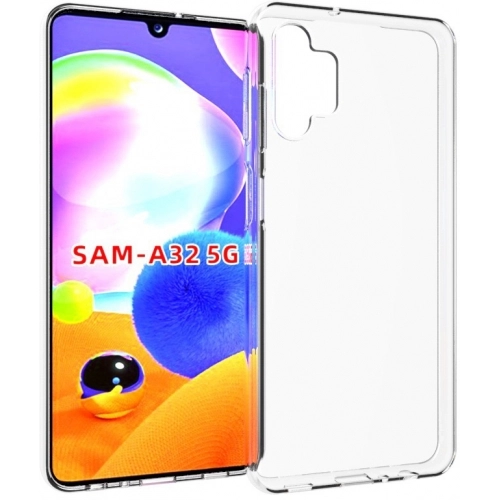 Samsung Galaxy A32 4G Kılıf Kamera Korumalı Esnek Silikon Kapak - Şeffaf