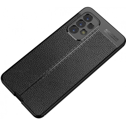 Samsung Galaxy A33 5G Kılıf Deri Görünümlü Lüks Parmak İzi Bırakmaz Niss Silikon Kapak - Siyah