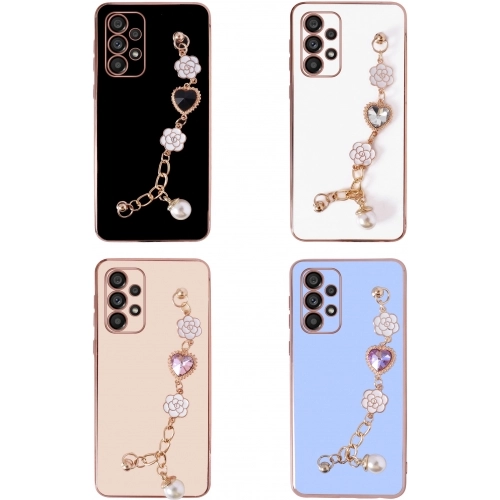 Samsung Galaxy A33 5G Kılıf El Tutamaçlı Kamera Korumalı Taka Silikon Kapak - Siyah