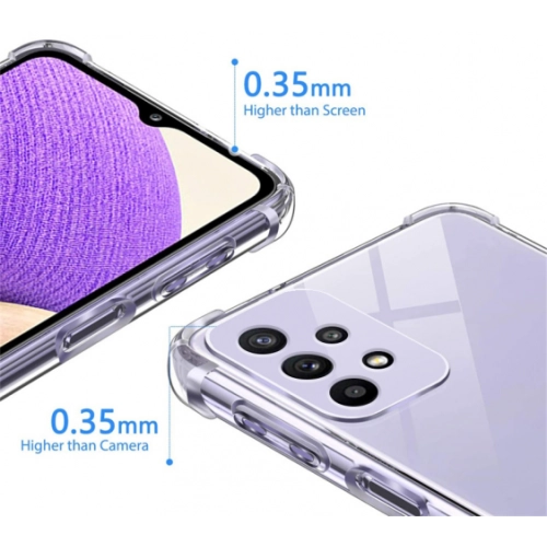 Samsung Galaxy A33 5G Kılıf Silikon Köşe Korumalı Airbag Darbe Emici Kapak - Şeffaf