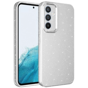 Samsung Galaxy A34 Kılıf Kamera Korumalı Simli Lüks Zore Koton Kapak - Gri