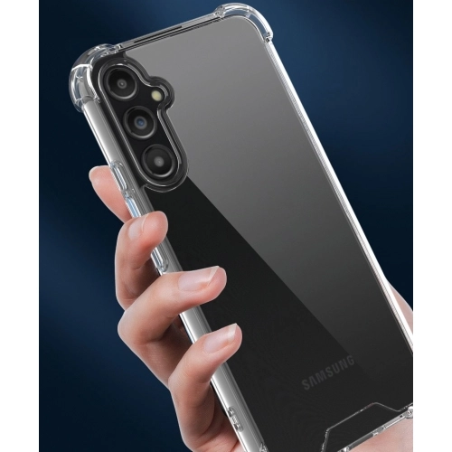 Samsung Galaxy A34 Kılıf Silikon Köşe Korumalı Airbag Darbe Emici Kapak - Şeffaf