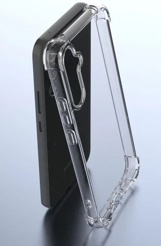 Samsung Galaxy A34 Kılıf Köşe Korumalı Airbag Şeffaf Silikon Anti-Shock