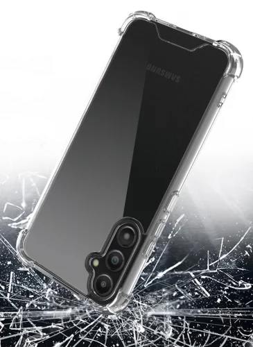 Samsung Galaxy A34 Kılıf Köşe Korumalı Airbag Şeffaf Silikon Anti-Shock