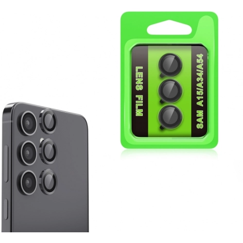 Samsung Galaxy A34 Lens Kamera Koruyucu Parmak İzi Bırakmaz CL-07 - Siyah