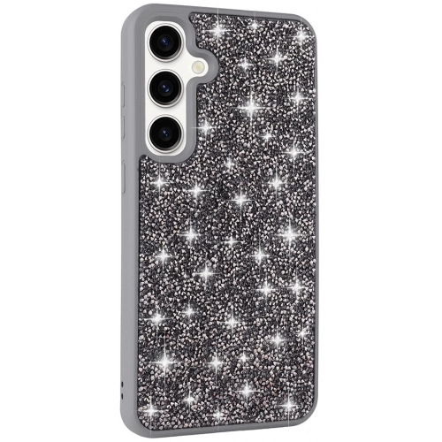 Samsung Galaxy A35 ile Uyumlu Kılıf Parlak Taşlı Tasarım Zore Pırlanta Kapak - Pembe