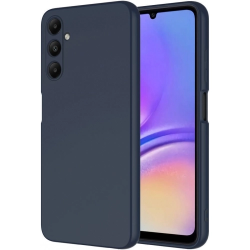 Samsung Galaxy A35 Kılıf İçi Kadife Mat Mara Lansman Silikon Kapak  - Lacivert