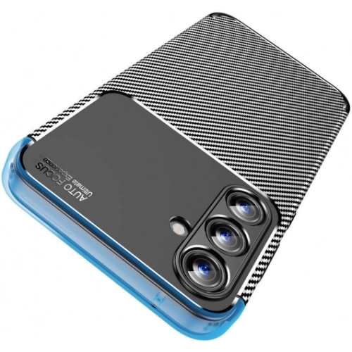 Samsung Galaxy A35 Kılıf Silikon Parmak İzi Bırakmayan Karbon Soft Negro Kapak - Siyah