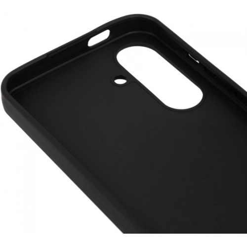 Samsung Galaxy A36 Kılıf Silikon Mat Esnek Kamera Korumalı Biye Kapak - Siyah