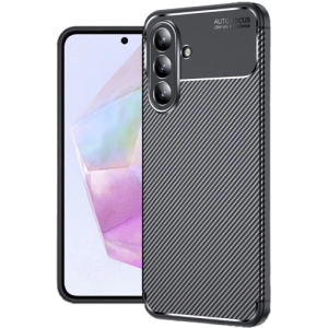 Samsung Galaxy A36 Kılıf Silikon Parmak İzi Bırakmayan Karbon Soft Negro Kapak - Siyah