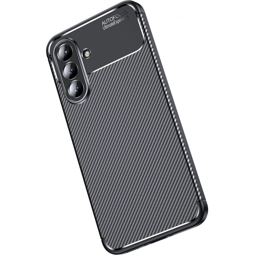 Samsung Galaxy A36 Kılıf Silikon Parmak İzi Bırakmayan Karbon Soft Negro Kapak - Siyah