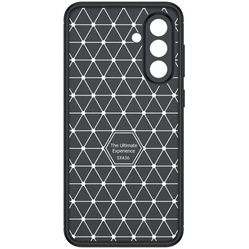 Samsung Galaxy A36 Kılıf Silikon Parmak İzi Bırakmayan Karbon Soft Negro Kapak - Siyah