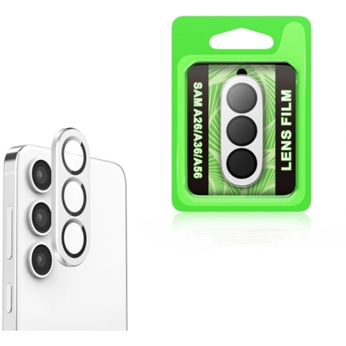 Samsung Galaxy A36 Lens Kamera Koruyucu Parmak İzi Bırakmaz CL-07 - Gümüş