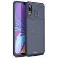 Samsung Galaxy A40 Kılıf Silikon Parmak İzi Bırakmayan Karbon Soft Negro Kapak - Lacivert