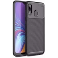 Samsung Galaxy A40 Kılıf Silikon Parmak İzi Bırakmayan Karbon Soft Negro Kapak - Siyah