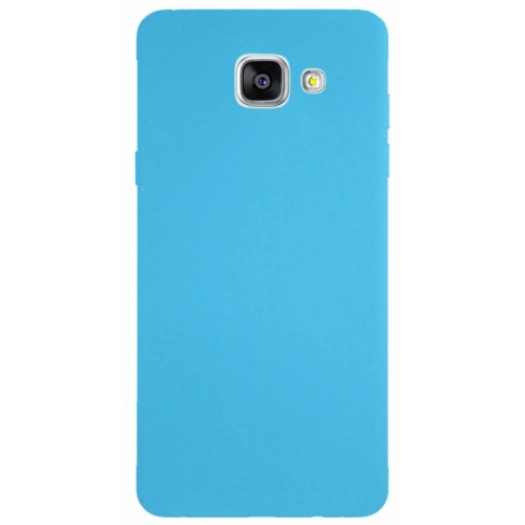 Samsung Galaxy A5 2016 Kılıf İnce Soft Mat Renkli Esnek Silikon Kapak - Mavi