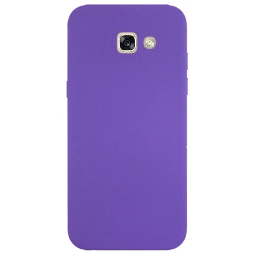 Samsung Galaxy A5 2017 Kılıf İnce Soft Mat Renkli Esnek Silikon Kapak - Mor