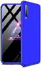 Samsung Galaxy A50 Kılıf 3 Parçalı 360 Tam Korumalı Rubber AYS Kapak  - Mavi