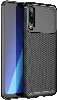 Samsung Galaxy A50 Kılıf Karbon Serisi Mat Fiber Silikon Negro Kapak - Siyah