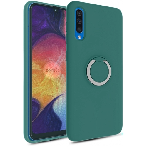 Samsung Galaxy A50 Kılıf Silikon İnce Mat Esnek Parmak İzi Bırakmayan Plex Kapak - Turkuaz