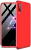Samsung Galaxy A50s Kılıf 3 Parçalı 360 Tam Korumalı Rubber AYS Kapak  - Kırmızı