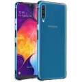 Samsung Galaxy A50s Kılıf Silikon Köşe Korumalı Airbag Darbe Emici Kapak - Şeffaf