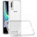 Samsung Galaxy A50s Kılıf Korumalı Kenarları Silikon Arkası Sert Coss Kapak  - Şeffaf