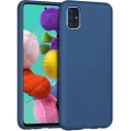 Samsung Galaxy A51 Kılıf İnce Soft Mat Renkli Esnek Silikon Kapak - Lacivert