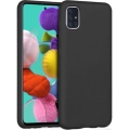 Samsung Galaxy A51 Kılıf İnce Soft Mat Renkli Esnek Silikon Kapak - Siyah
