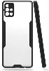 Samsung Galaxy A51 Kılıf Kamera Lens Korumalı Arkası Şeffaf Silikon Kapak - Siyah