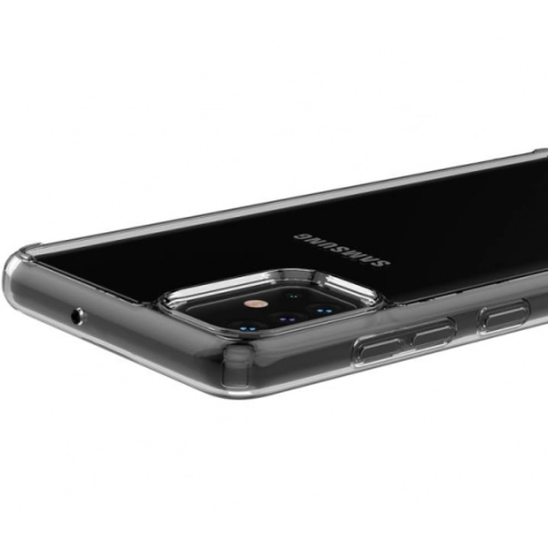 Samsung Galaxy A51 Kılıf Korumalı Kenarları Silikon Arkası Sert Coss Kapak - Şeffaf