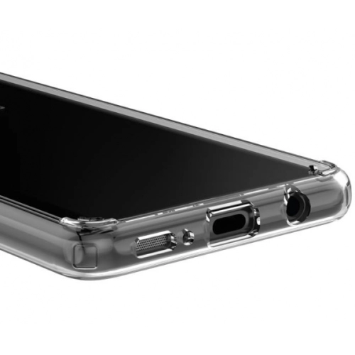 Samsung Galaxy A51 Kılıf Korumalı Kenarları Silikon Arkası Sert Coss Kapak - Şeffaf