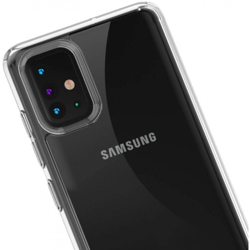 Samsung Galaxy A51 Kılıf Korumalı Kenarları Silikon Arkası Sert Coss Kapak - Şeffaf