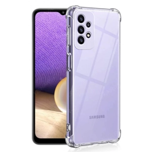 Samsung Galaxy A52 Kılıf Silikon Köşe Korumalı Airbag Darbe Emici Kapak - Şeffaf