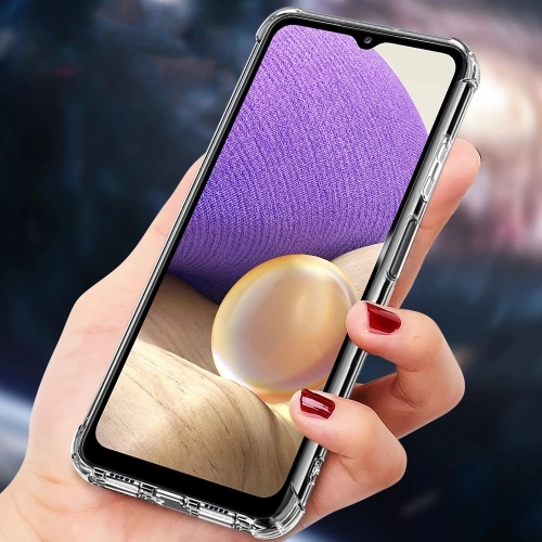 Samsung Galaxy A52s Kılıf Silikon Köşe Korumalı Airbag Darbe Emici Kapak - Şeffaf